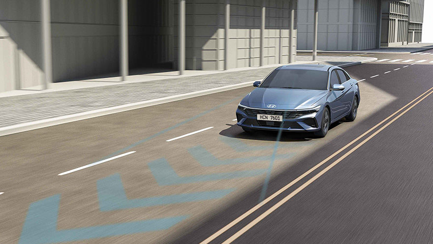 Hyundai Elantra - Lane Following Assist (LFA)