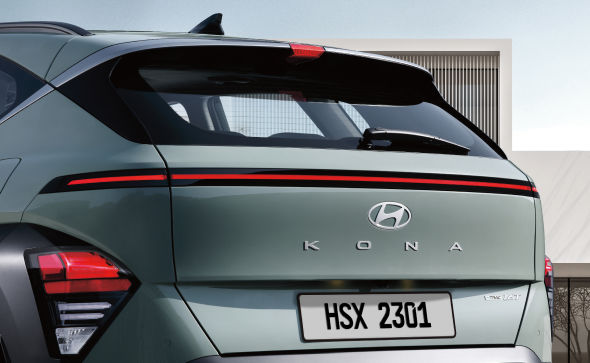 Hyundai Kona - Spoiler Integrated HMSL, rear seamless horizon lamp